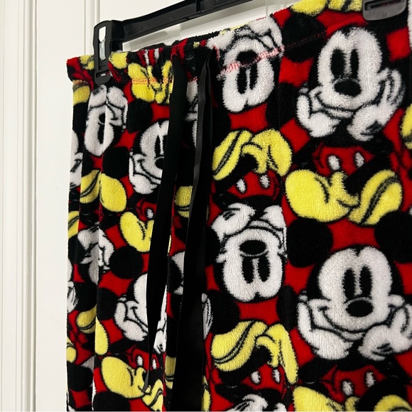 DISNEY plush pajama pants mickey mouse character soft thick fleece lounge pant - Picture 6 of 8